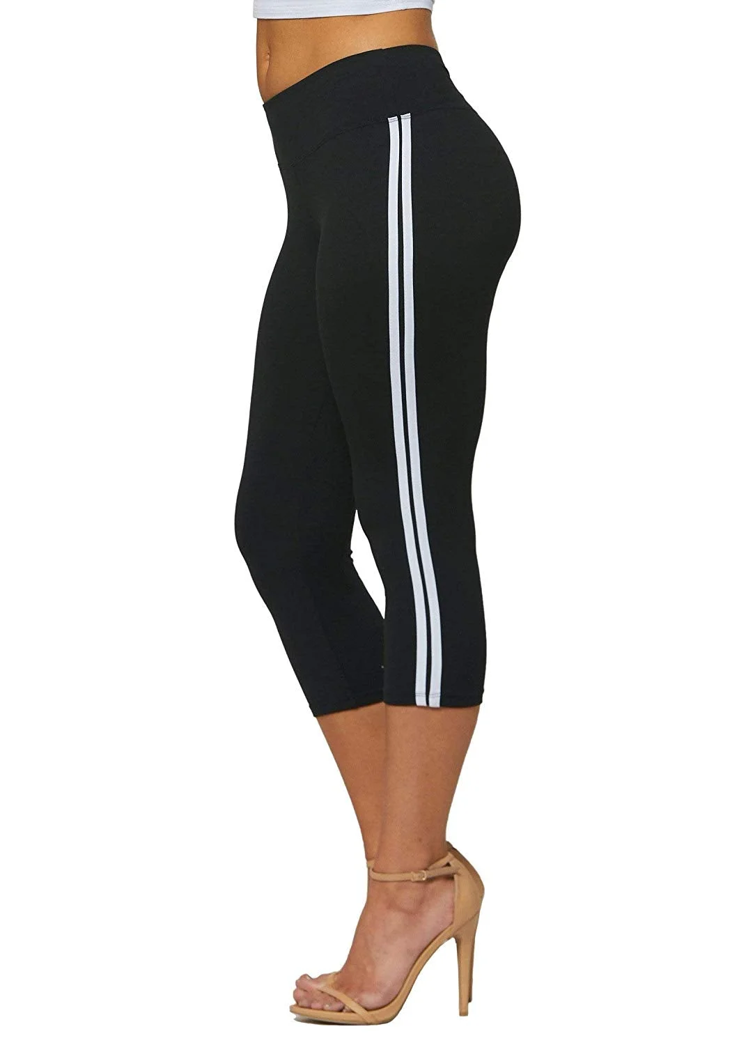 High Waisted Leggings - 20+ Colors in Capri and Full Length - Regular and Plus Size