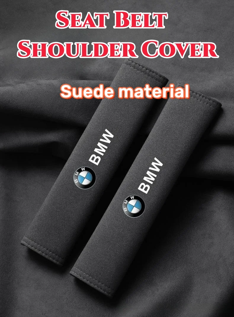 🎉Black Friday Sale🎉Car interior suede seat belt shoulder cover
