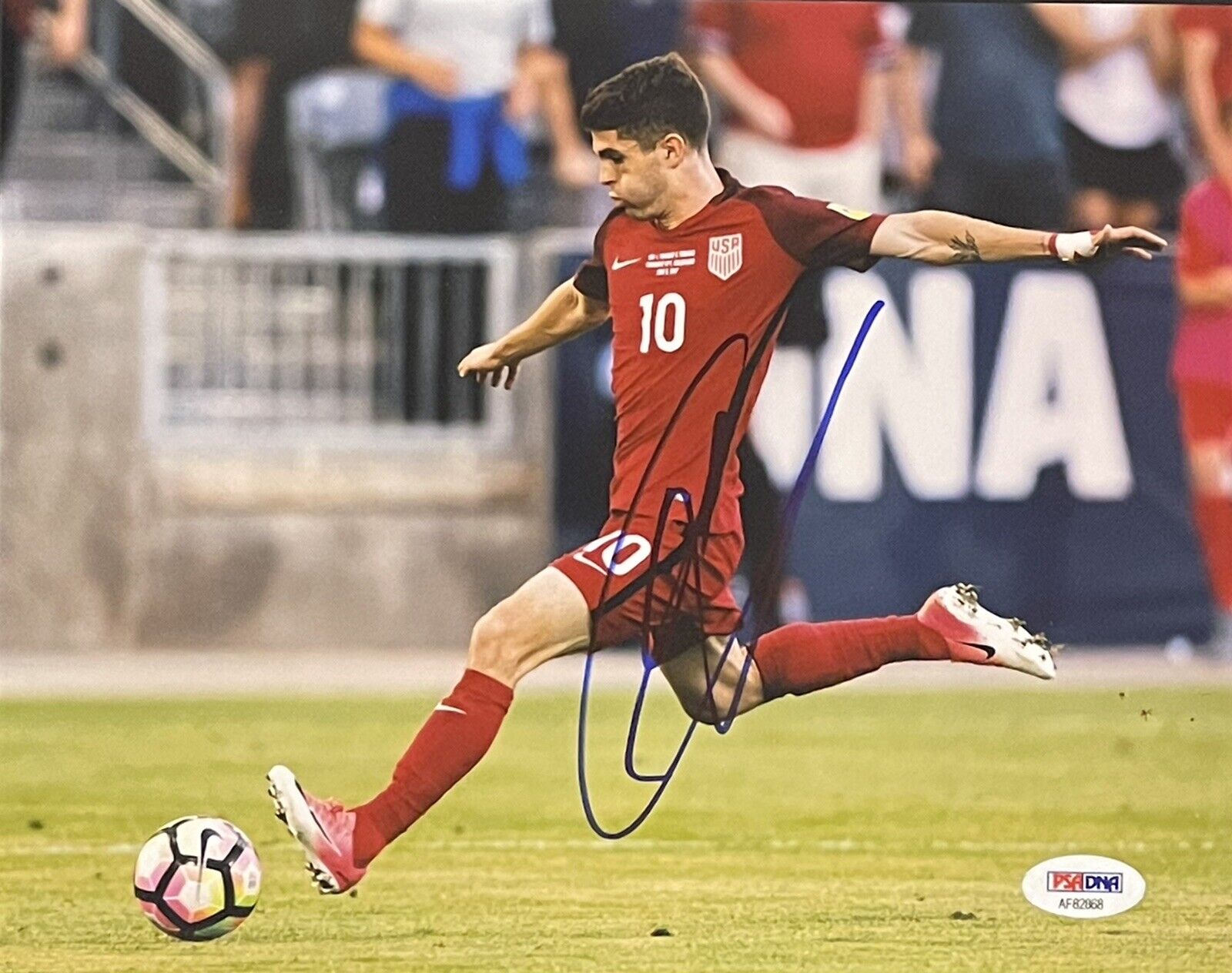 Christian Pulisic Signed Autographed Team USA 8x10 Photo Poster painting Chelsea FC Psa/Dna