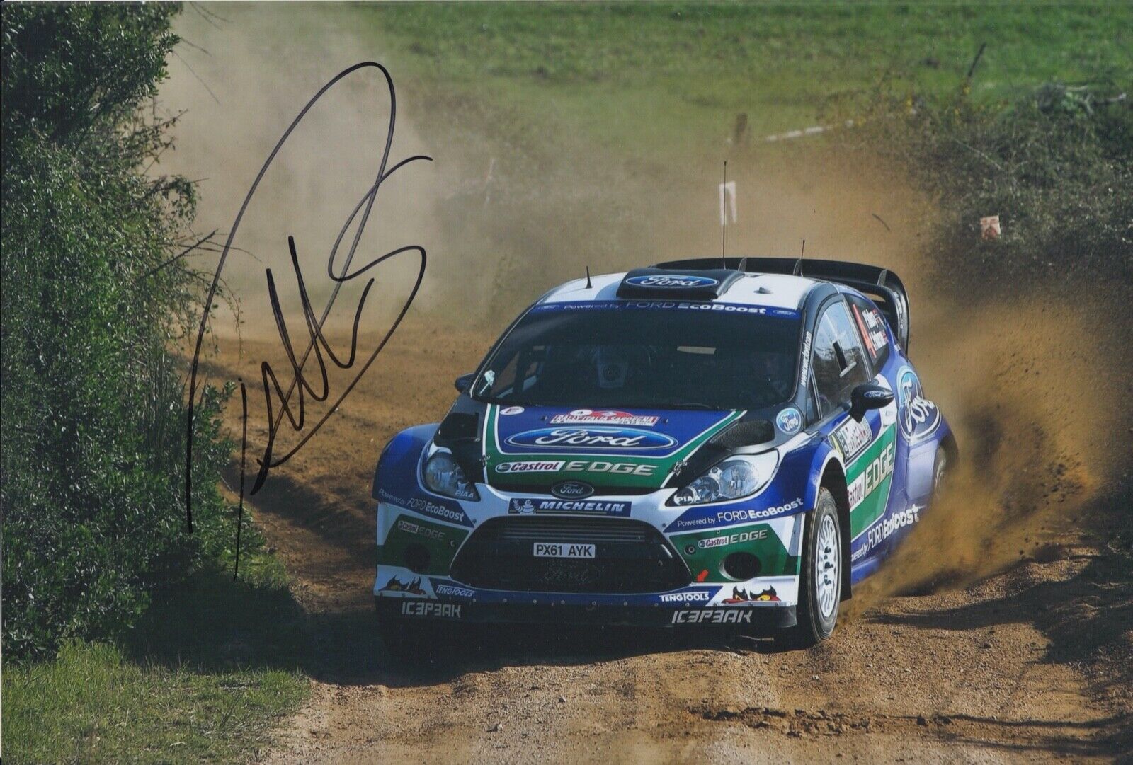 Petter Solberg Hand Signed 12x8 Photo Poster painting Rally Autograph Ford Fiesta