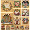 25x25cm DIY Pearl Painting Kit with Frame Self-Adhesive Canvas