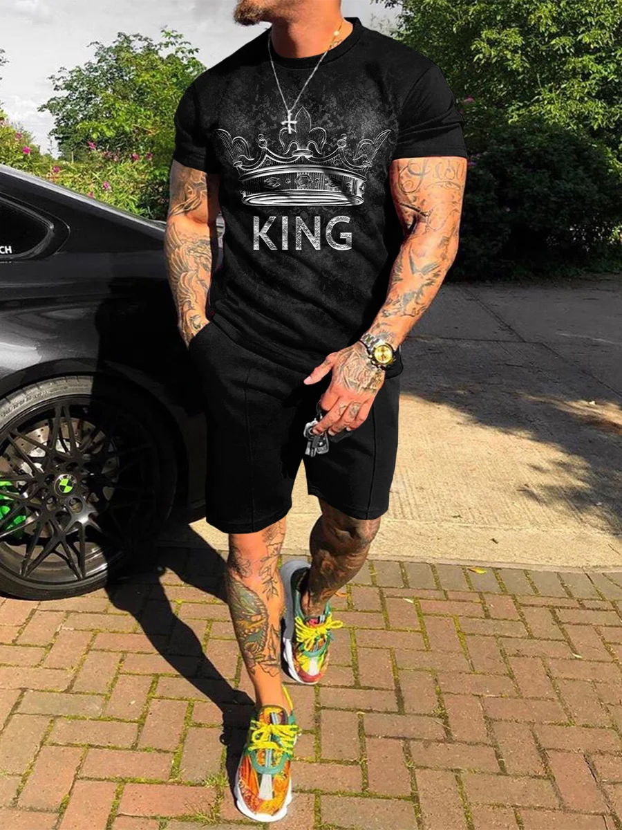 Men's Street Fashion King Printed Black Casual Suit.jpg Men's Street Fashion King Printed Black Casual Suit.jpg