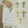 6Pcs Kreuz - 5d DIY Handwerk Aufkleber Magnet
