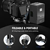 NEEWER Foldable V-Shaped Battery Plate with Curved Bottom Plate for RS4 Gimbal, Tripod and PD Quick Release Plate, DSLR Camera Video Equipment