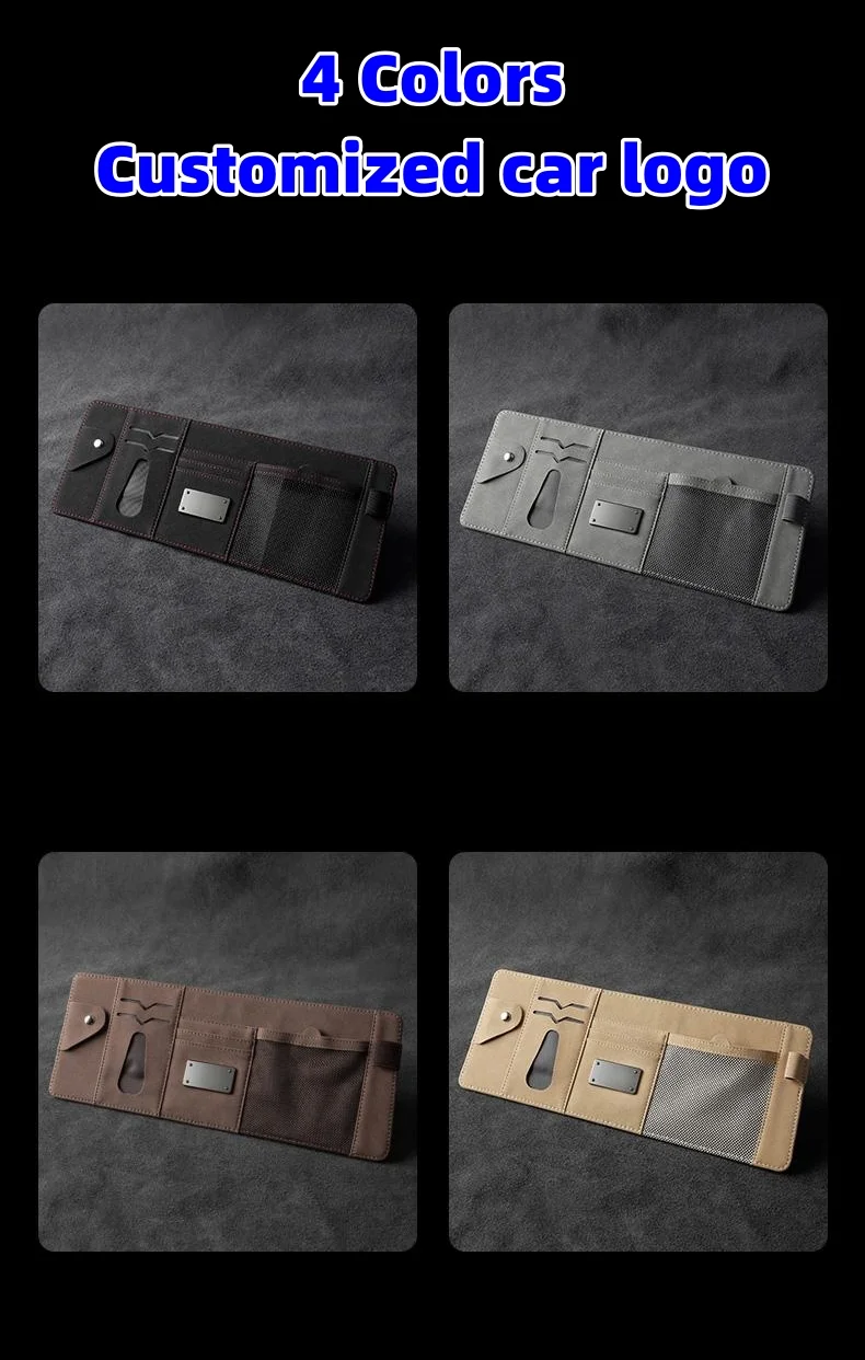 Car sun visor storage rack