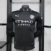2025-2026 Long Sleeve Player Version Manchester City Fourth Away Football Shirt 1:1 Thai Quality