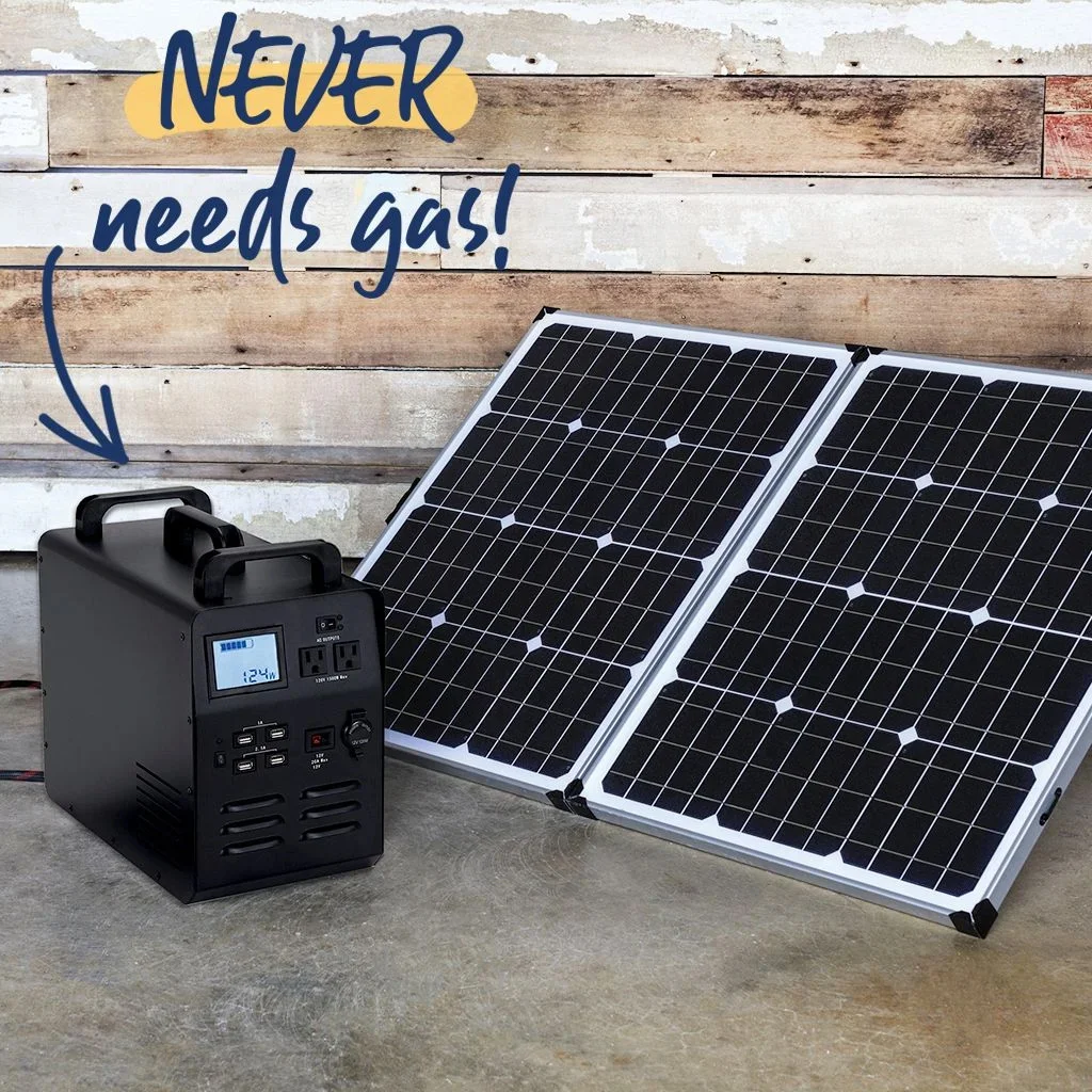 GENERATOR WITH 5000 CHARGE CYCLES &ndash; WITH SOLAR PANELS