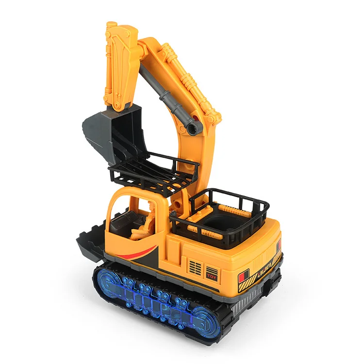 Electric Excavator Toy Shoot At The Basket
