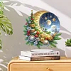 DIY Christmas Moon Acrylic Special Shaped Diamond Painting Desktop Ornaments