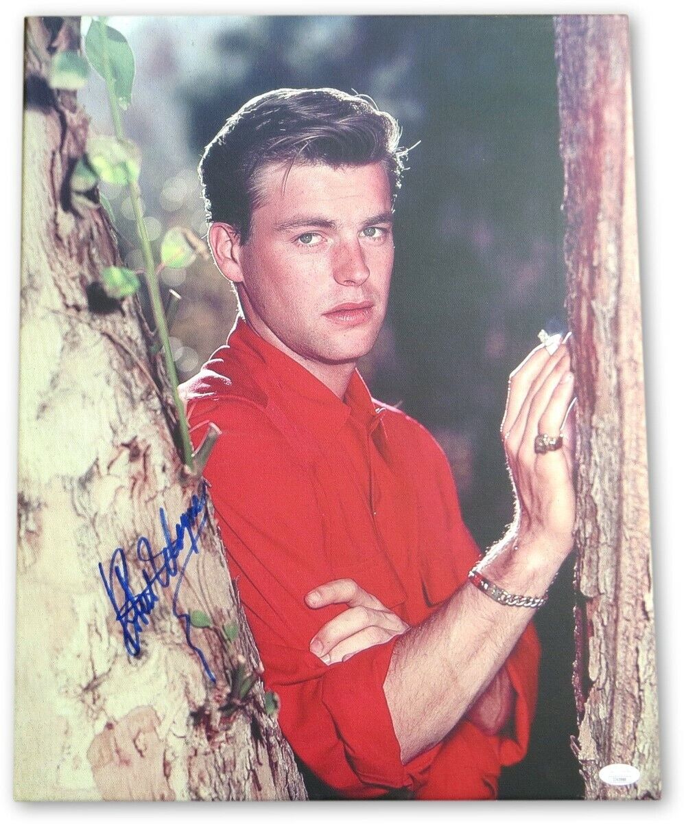 Robert Wagner Signed Autograph 16X20 Stretched Canvas Photo Poster painting Vintage JSA II43988