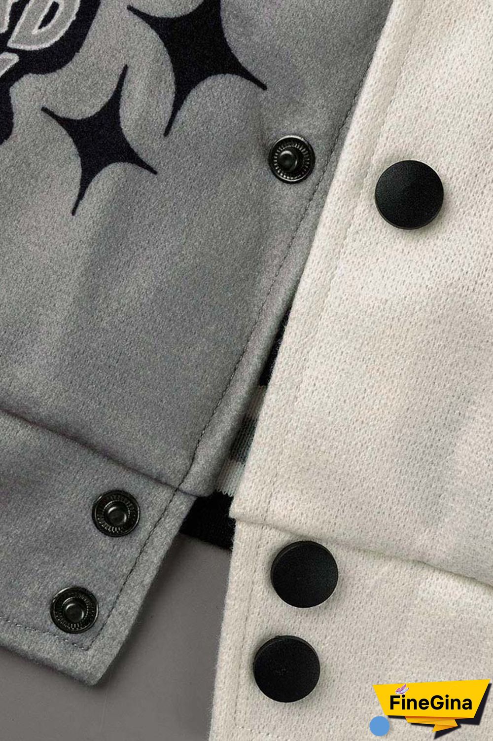 Red Casual Print Patchwork O Neck Outerwear