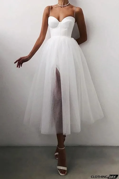 Mesh Ball Gown Slip Dress