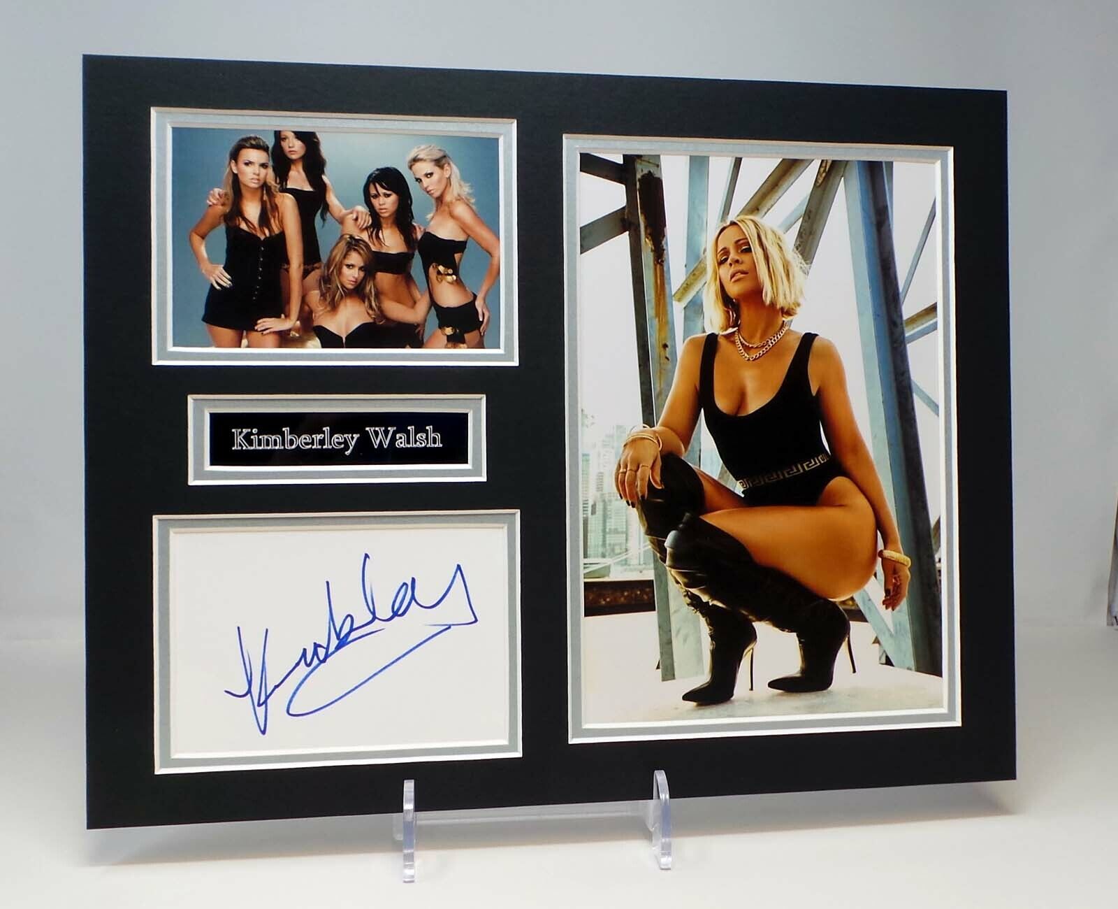 Kimberley WALSH Signed Mounted Sexy Photo Poster painting Display AFTAL RD COA Girls Aloud