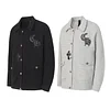 Chrome Hearts Gothic Cross Knit Cardigan - Black Grey Streetwear Jacket 904