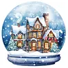【Limited Stock Sale】Full Embroidery Cotton Thread 11CT Print Igloo Crystal Ball Cross Stitch 50x50cm tapestrymarket