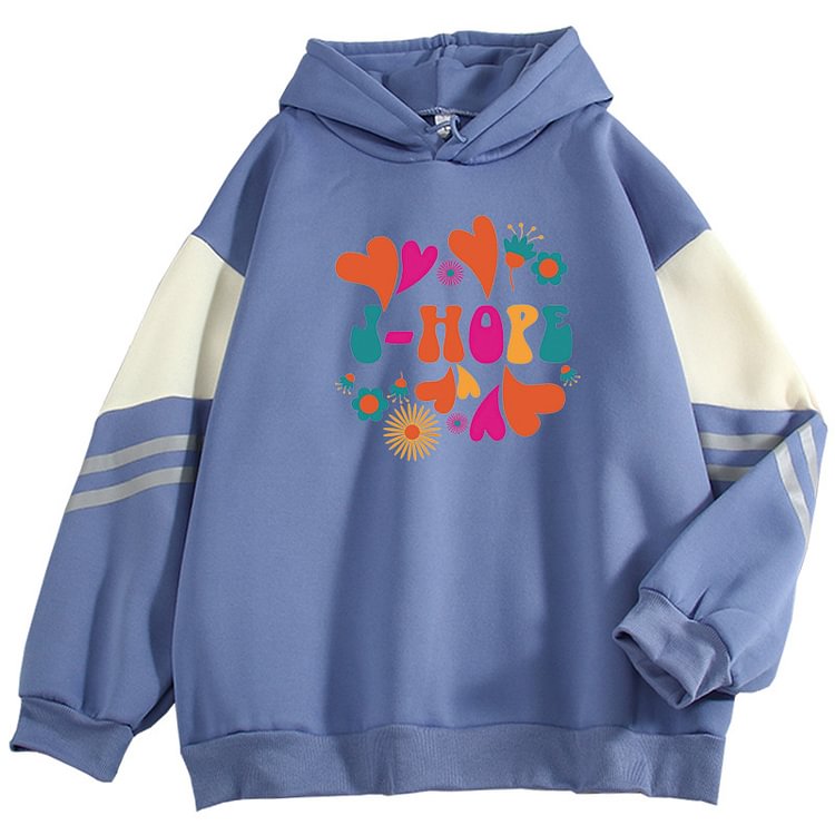 BTS J-hope Creative Printed Candy Color Hoodie