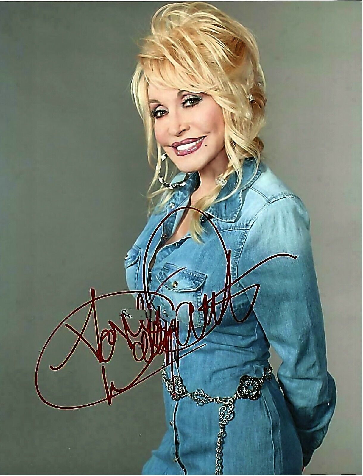 DOLLY PARTON SEXY SIGNED AUTOGRAPH SIGNATURE Photo Poster painting 8.5X11 Photo Poster painting PICTURE REPRINT