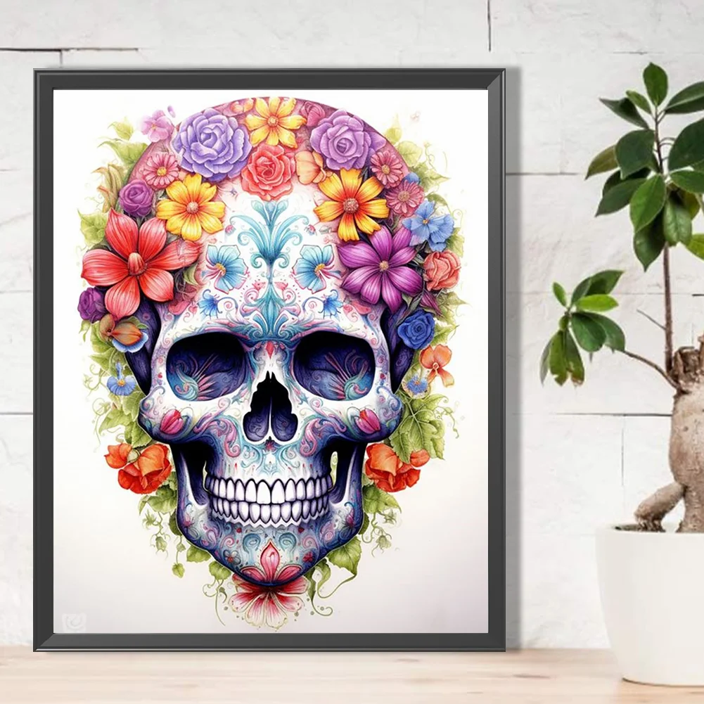 Full Round Diamond Painting 40*50cm - Skull
