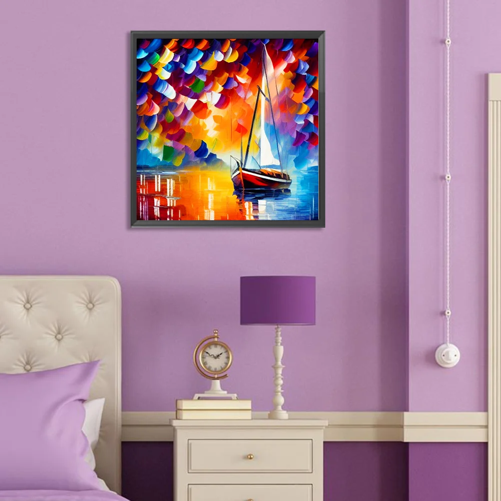 Diamond Painting - Full Round Drill - Oil Colour Car(Canvas|30*30cm)