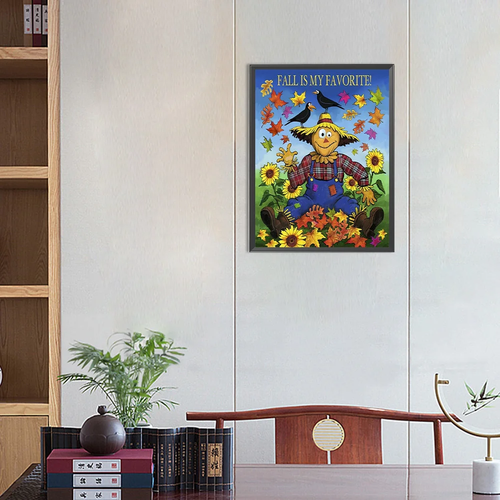 Diamond Painting - Full Round Drill - Scarecrow(Canvas|30*40cm)