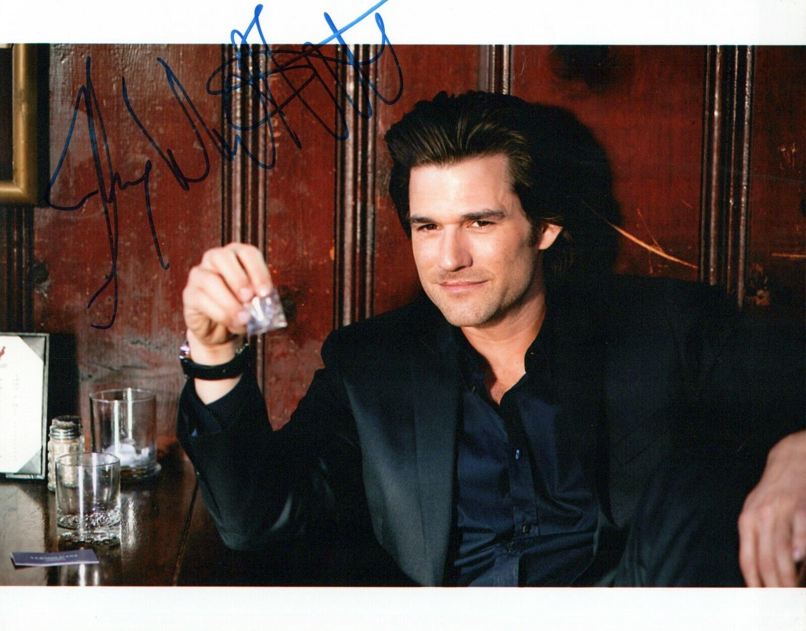 Johnny Whitworth head shot autographed Photo Poster painting signed 8x10 #1 has small dings