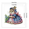 Peter Rabbit Partial Stamped Cross Stitch Kit 14CT 2 Strands 25x23cm DIY Embroidery Needlepoint