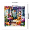 Fall Pumpkin Cottage-11CT Stamped Cross Stitch 50*50cm/19.69*19.69in tapestrymarket