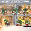 (US Local)6pcs Xmas Gnome  DIY Diamond Painting Art Pendant Wall Door Decoration