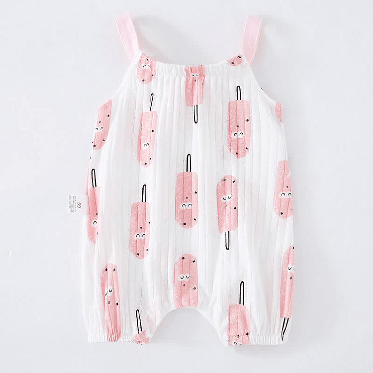 Baby Newborn Fruit Animal Strap Romper