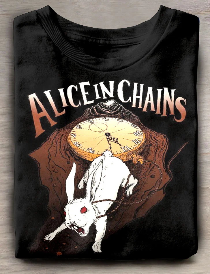 Teecade Teecade Alice in Chains Clocks and Rabbits T-shirt
