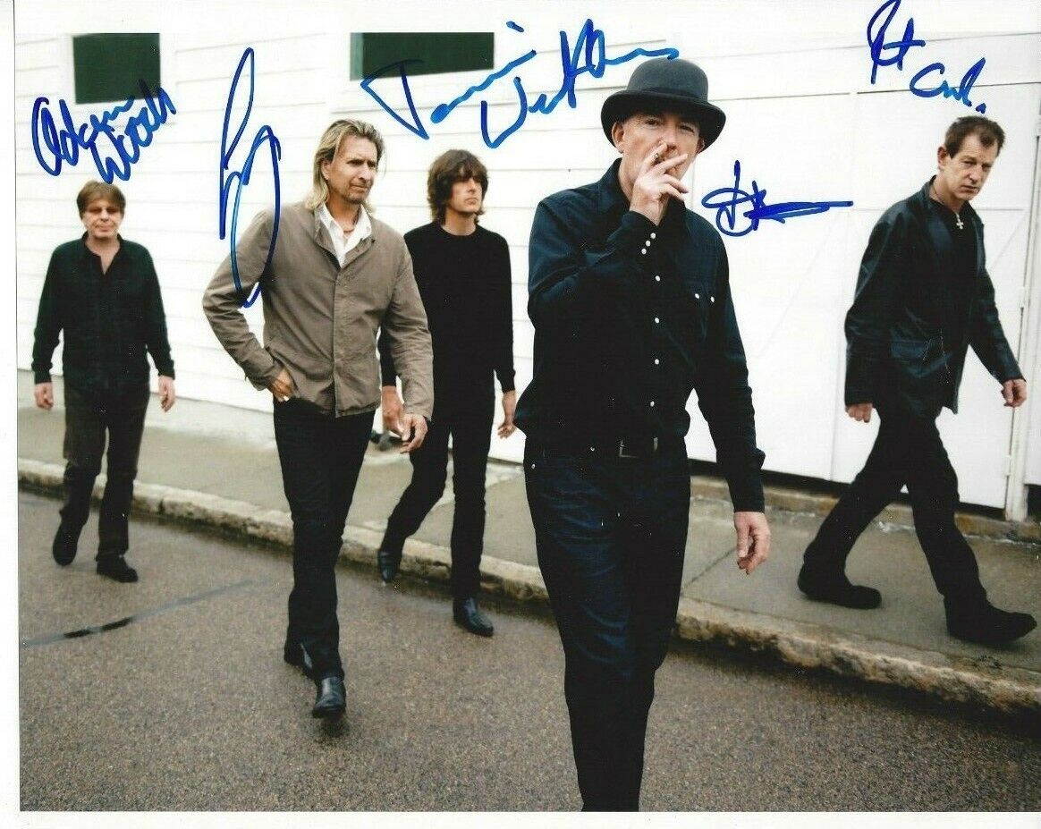 The Fixx Cy Curnin Adam Woods Rupert Greenal autographed 8x10C620