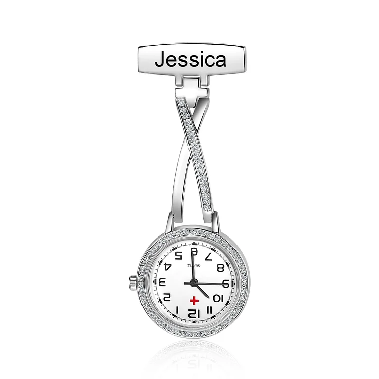 Montre de poche Infirmière Prénom Personnalisé Jessemade FR