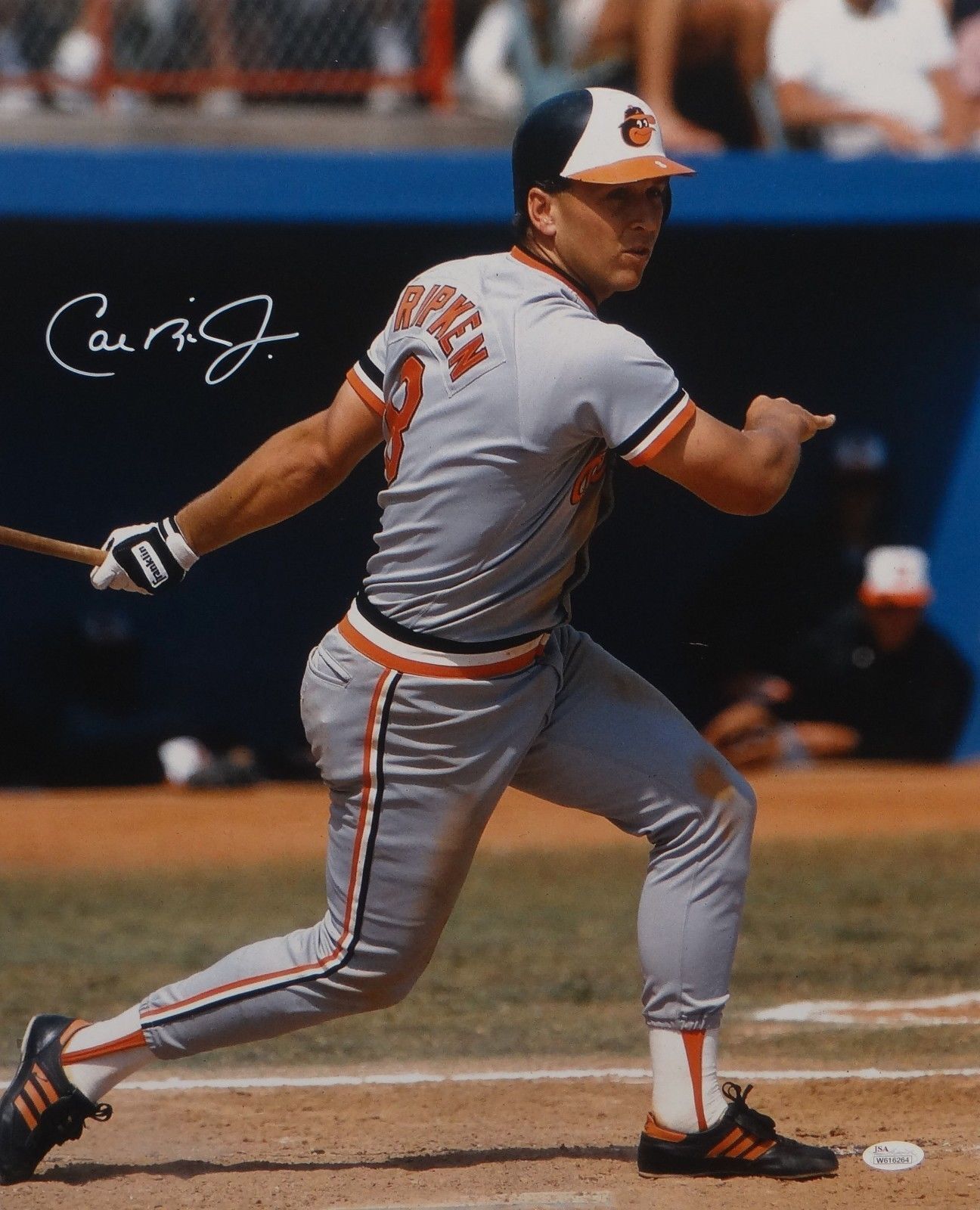 Cal Ripken Jr Autographed 16x20 Vertical Batting Photo Poster painting- JSA W Authenticated