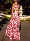 Hawaii Style Floral Printed Two-Piece Suits