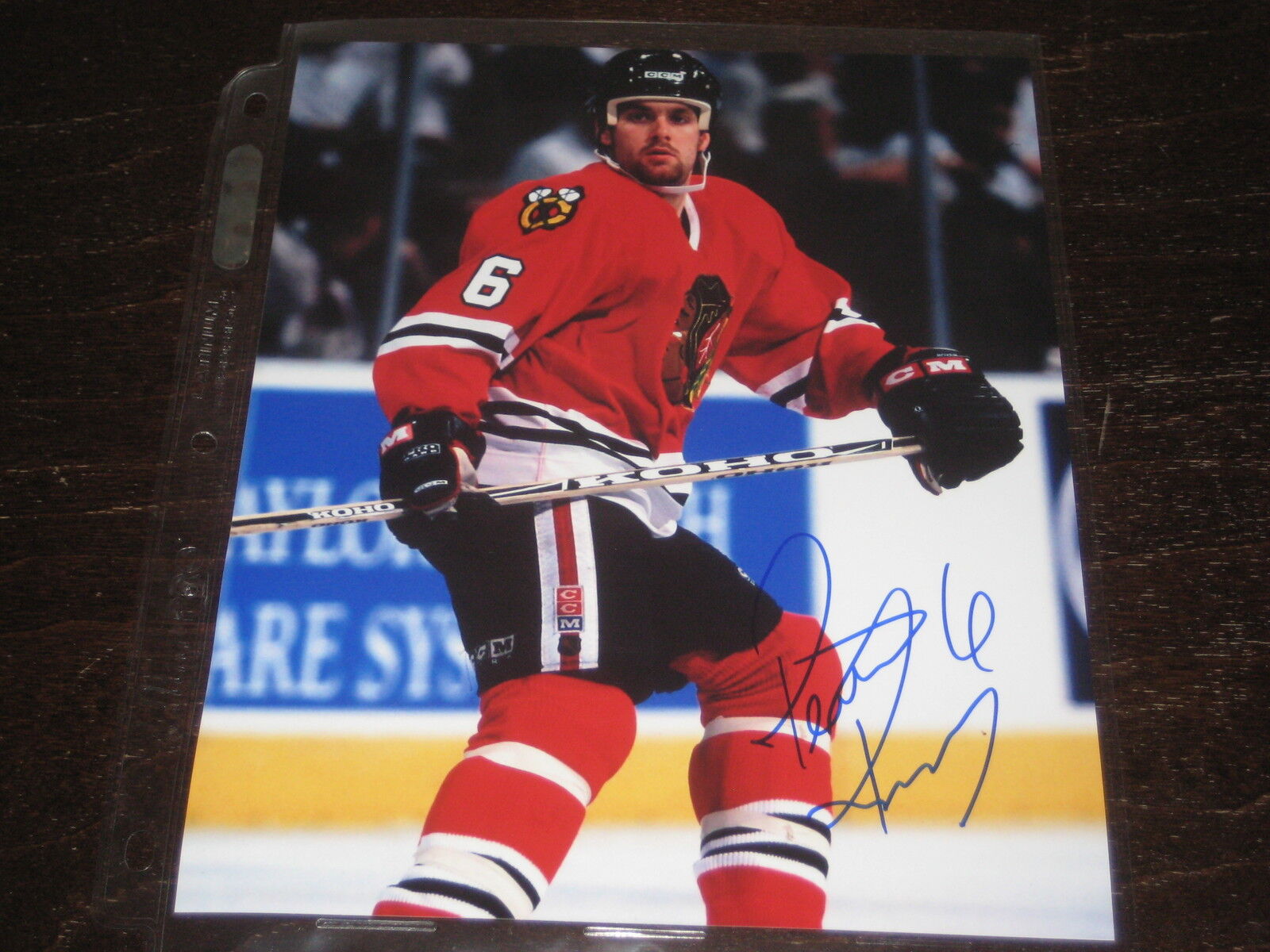 REMI ROYER autographed CHICAGO BLACKHAWKS 8X10 Photo Poster painting L@@K!