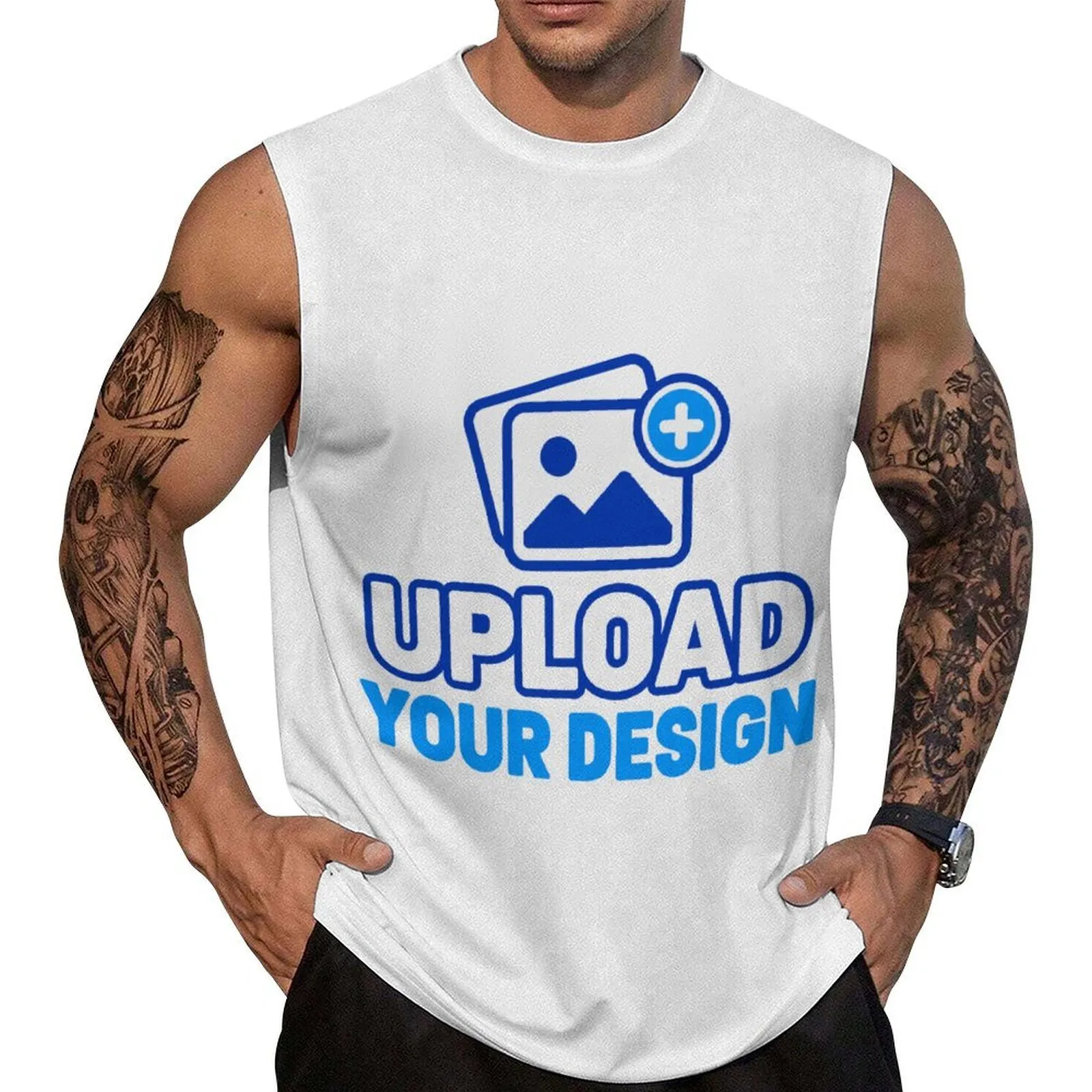 Men's Sleeveless T-Shirt custom product view 9