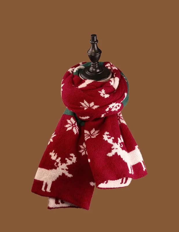 Men's Christmas Scarf Simple Warm Fashion Scarf