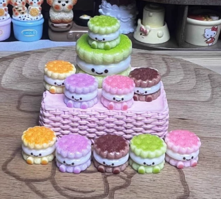 Mini JC cookie resin charms