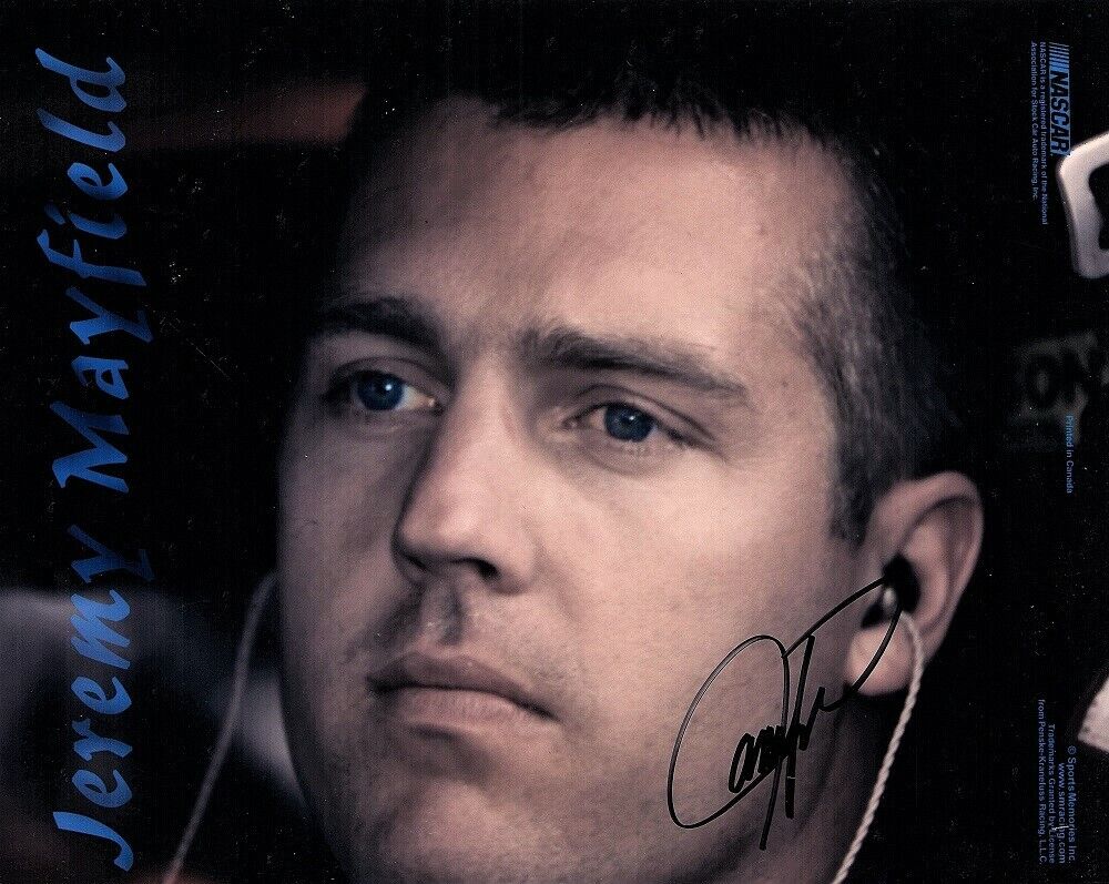 Jeremy Mayfield Signed - Autographed Race Car Driver - Nascar 8x10 inch Photo Poster painting