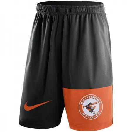 Men's Baltimore Orioles  Black Cooperstown Collection Dry Fly Shorts