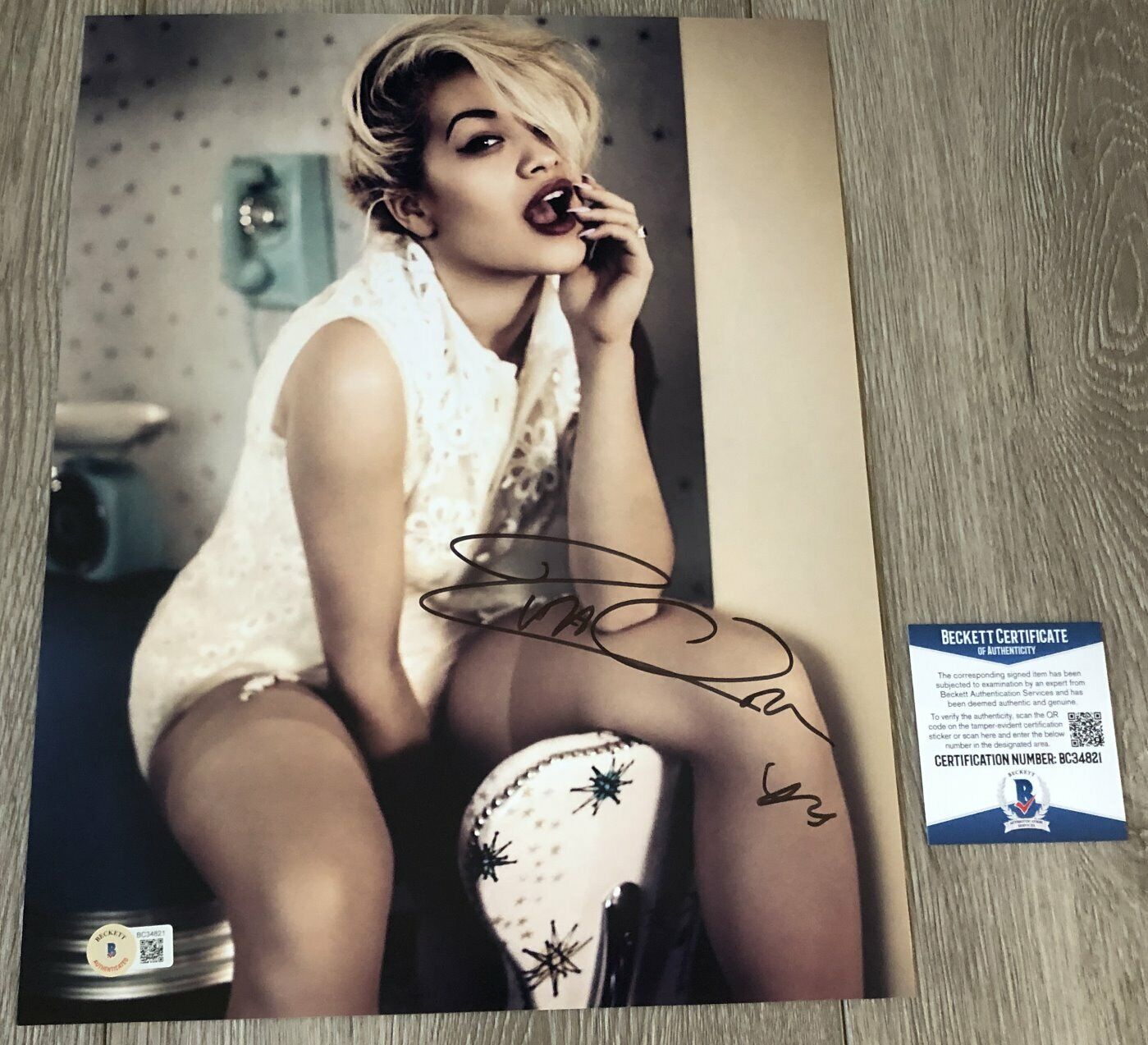 RITA ORA SIGNED AUTOGRAPH SEXY 11x14 Photo Poster painting B w/EXACT PROOF & BECKETT BAS COA