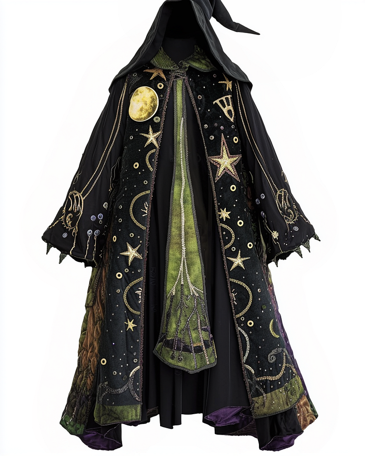 The moon and The stars long wizard cape