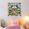 Colorful Mosaic House-11CT Stamped Cross Stitch 50*50cm/19.69*19.69in tapestrymarket