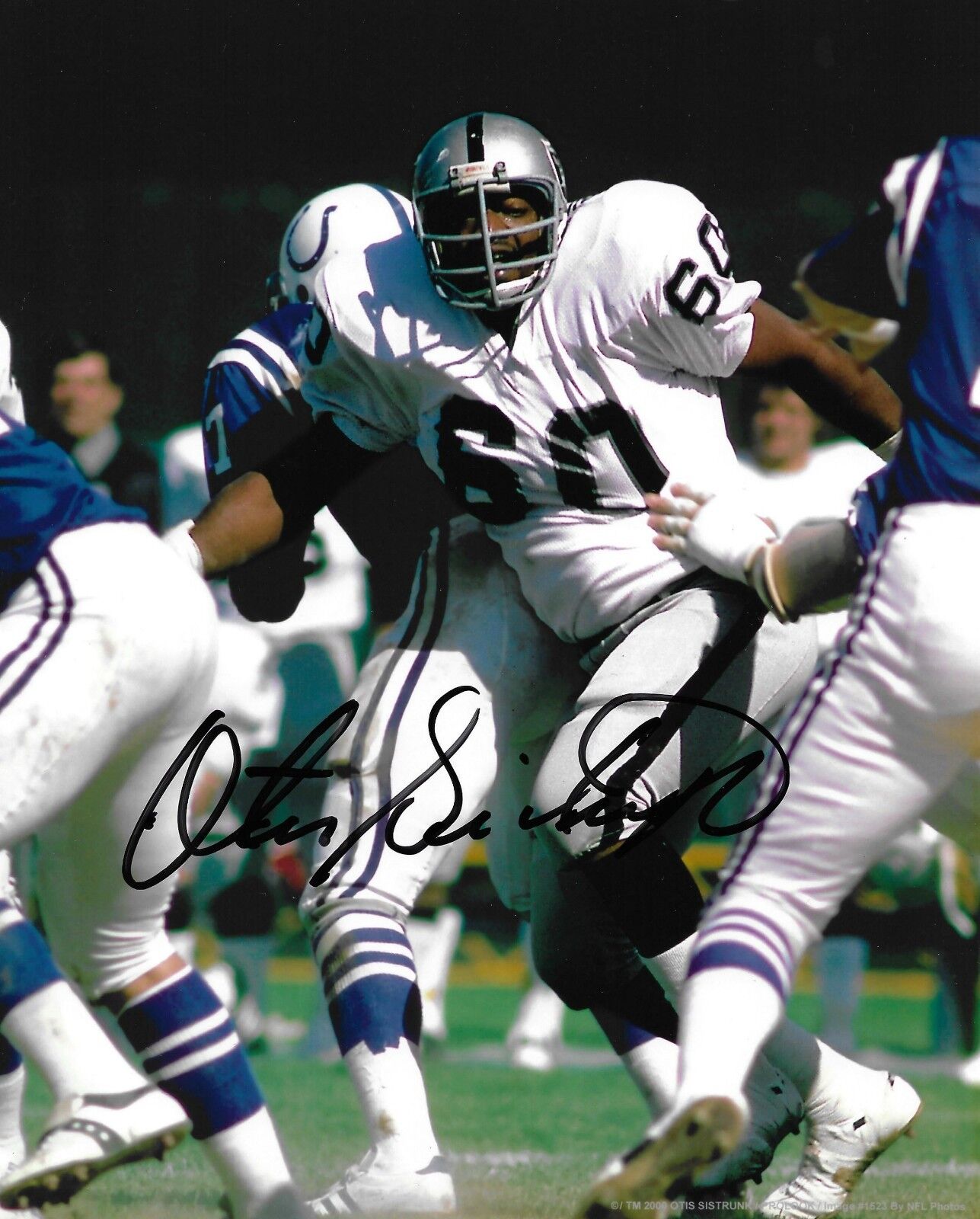 Otis Sistrunk Signed Raiders Football 8x10 Photo Poster painting Picture Autograph Super Bowl XI