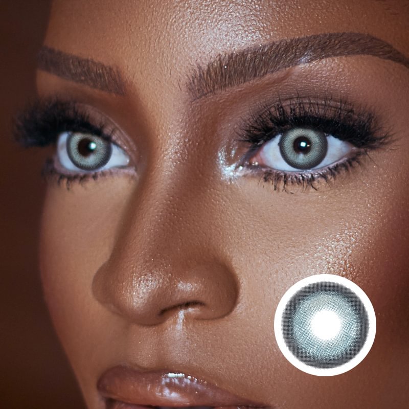 NEBULALENS Diamond Boy Green 14.5 Yearly Prescription Colored Contact Lenses NEBULALENS