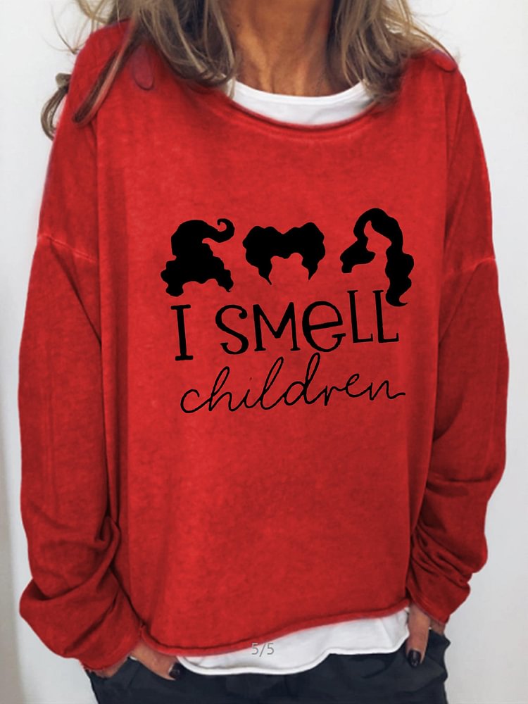 I Smell Children Funny Long Sleeve Blouse