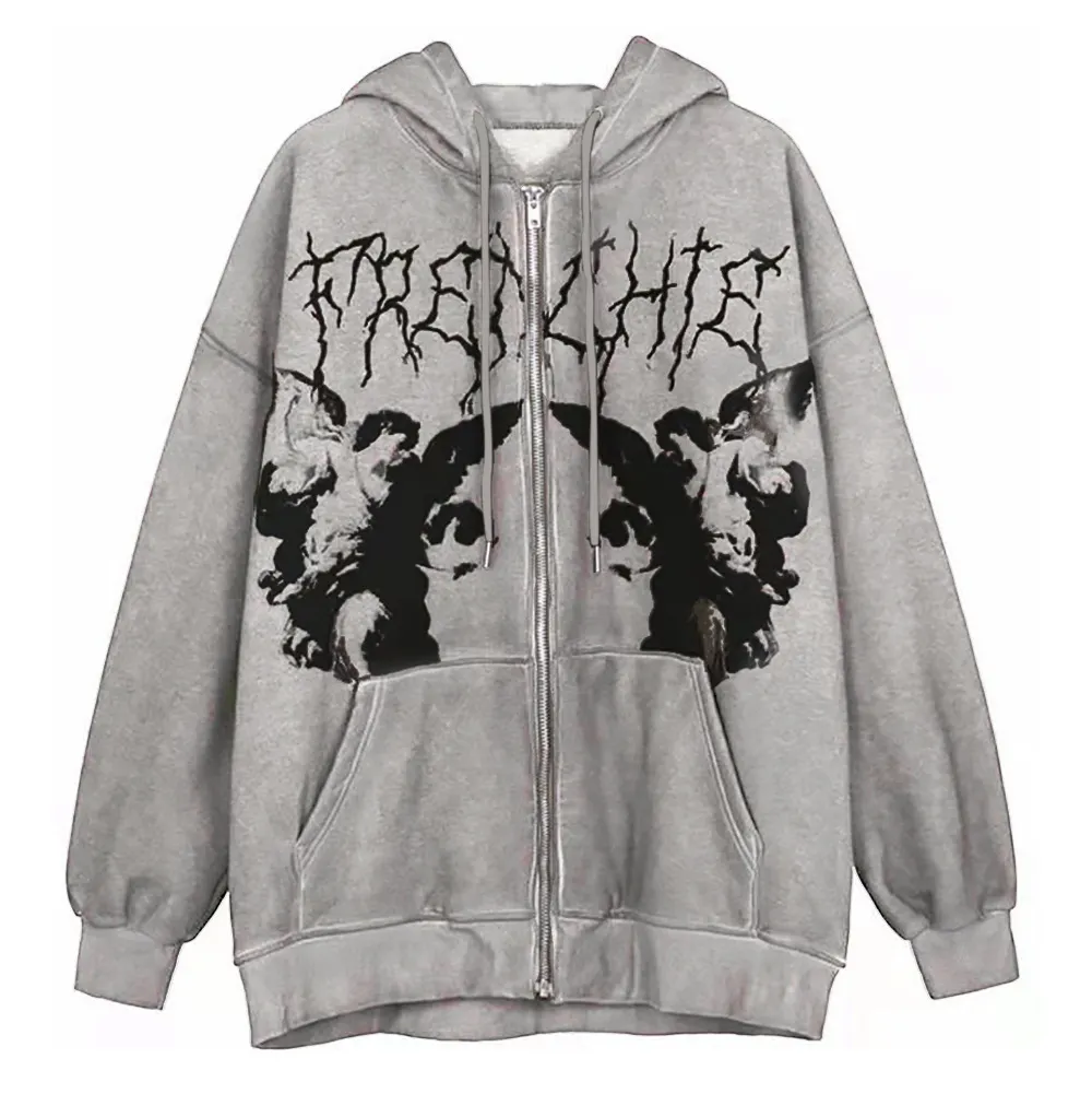Uveng Uveng Autumn And Winter Hoodie Hoodie Women Add Velvet Add Thick Women Fashion Zipper Cardigan Women Korean Version Coat