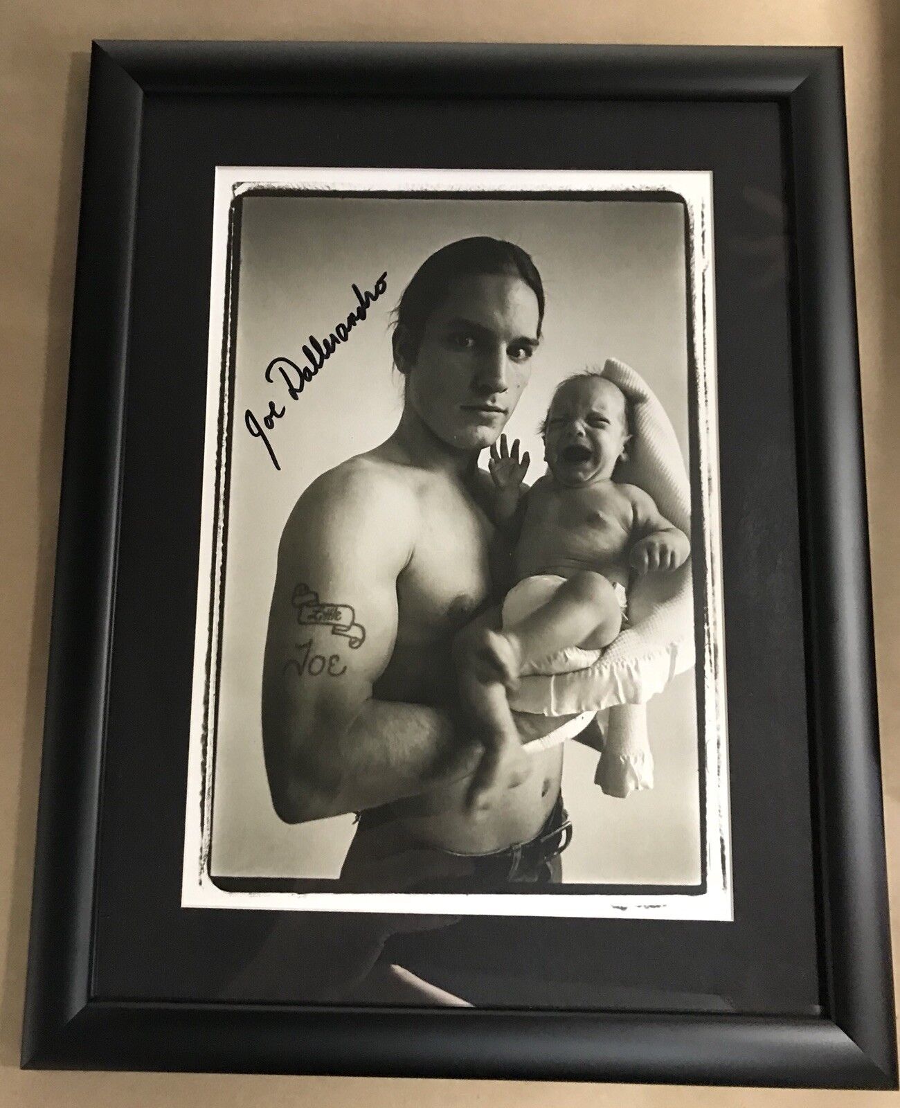 Joe Dallesandro Signed Autographed & Framed BxW 13 X 17 Photo Poster painting Andy Warhol .