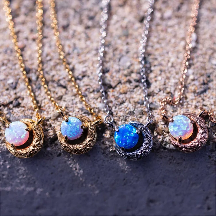 Olivenorma Opal 14k Gold Plated Copper Necklace