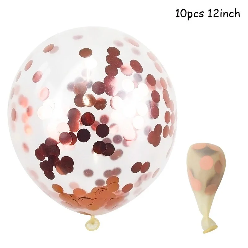 Rose Gold Birthday Party Balloons Set Happy Birthday Party Decoration Adult Foil Balloons Air Ballons Globos Supplies